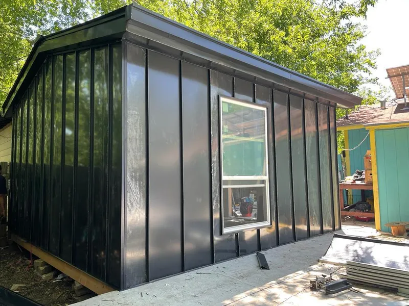 Black standing seam metal wall panels for Metal Roof Installation in El Sobrante